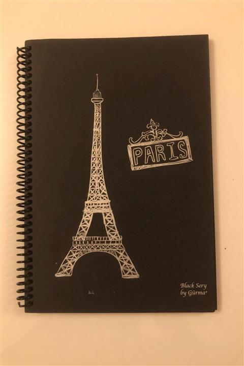 Cengo Spiralli Siyah Defter 125 Gr 14x20 Cm 40 Yaprak