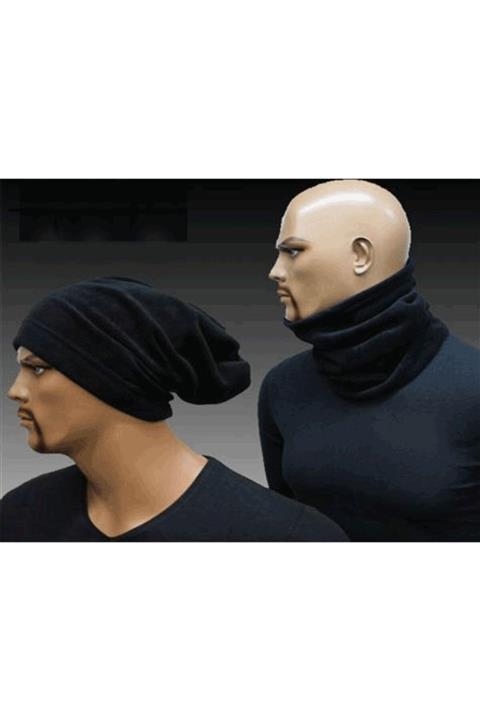 BERONİ Polar Bere Boyunluk Unisex - Siyah