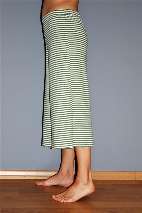 JUST BASIC Lotus Kapri Yeşil Çizgili Pijama Alt