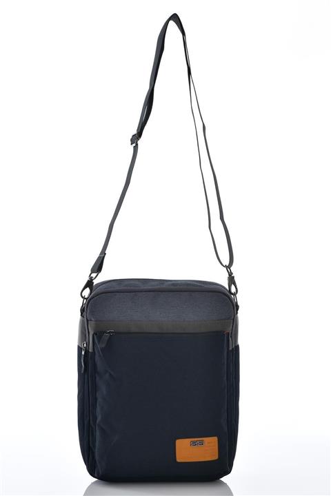 ÇÇS 30912 Tablet Bölmeli Çapraz Çanta Lacivert-gri