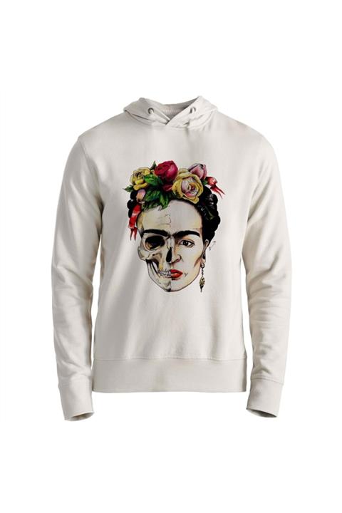 Alfa Tshirt Unisex Ekru Baskılı Sweatshirt