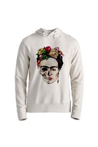 Alfa Tshirt Unisex Ekru Baskılı Sweatshirt