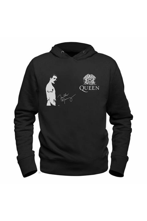 Alfa Tshirt Unisex Siyah Baskılı Sweatshirt