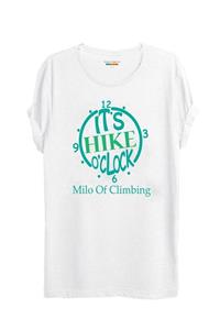 Milo Of Climbing Erkek Beyaz Oster Kamp Temalı Baskılı T-shirt