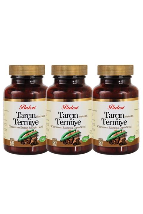 Balen Tarçın Ekstrakt & Termiye 60 Kapsül X 3 Adet