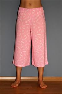 JUST BASIC Lotus Kapri Pembe Happy Desenli Pijama Alt