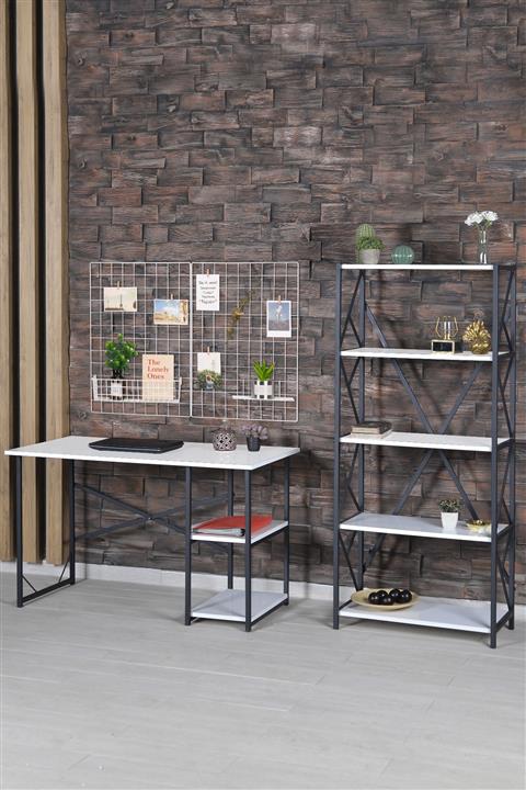 AYALİNA Ofis Masası Beyaz Renk Set