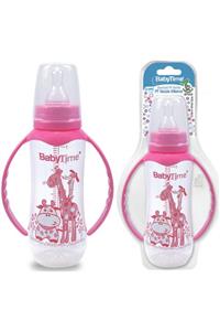 Babytime Baby Time Silikon Kiraz Uçlu Kulplu Pp Biberon 250 Ml - Pembe