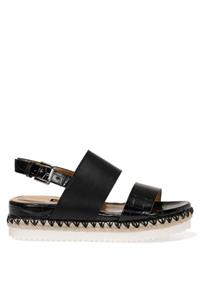Nine West BROWNI 1FX Siyah Kadın Kalın Tabanlı Sandalet 101029955
