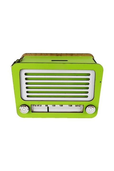 tugra ticaret Ahşap Radyo Kumbara Büyük Boy Dekoratif