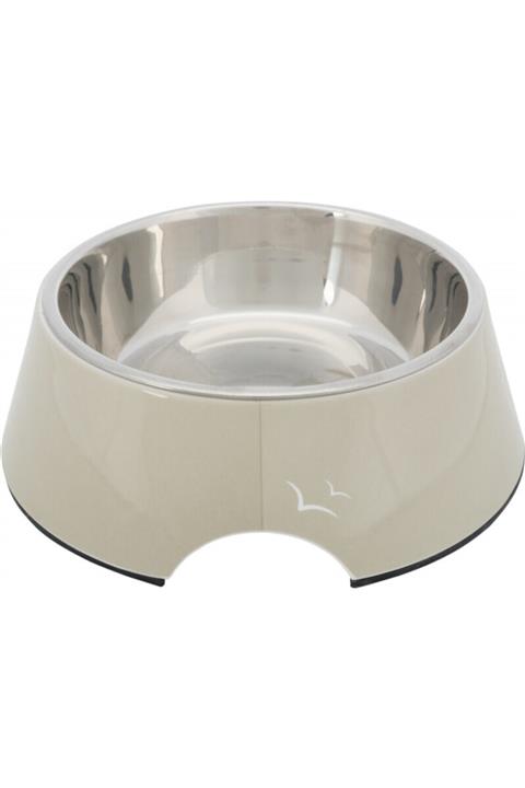 Trixie Köpek Mama Ve Su Kabı, Melamin/paslanmaz Çelik, 0.8lt/ø22cm, Kum Beji