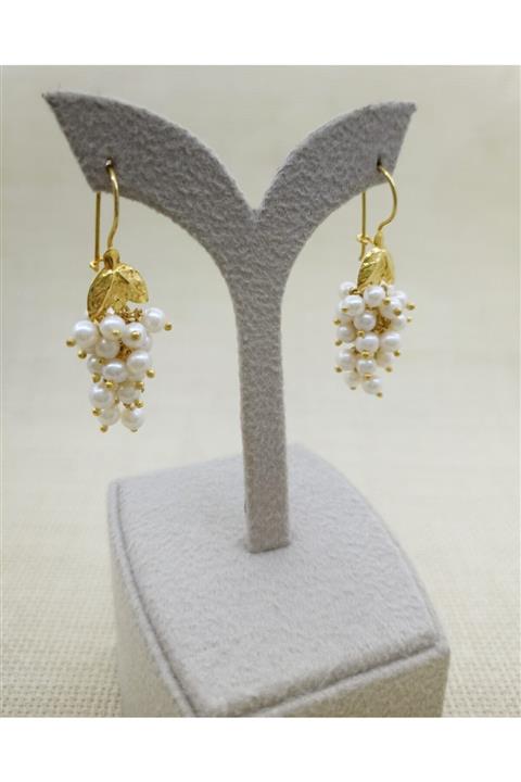 Doğukan Kuyumculuk Gerçek Incili Üzüm Küpe