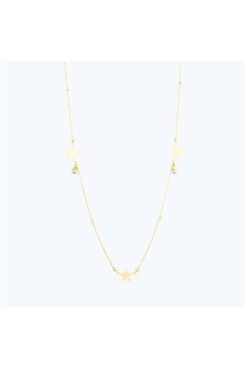 Altınbaş Altın Zincir Yıldız Kolye