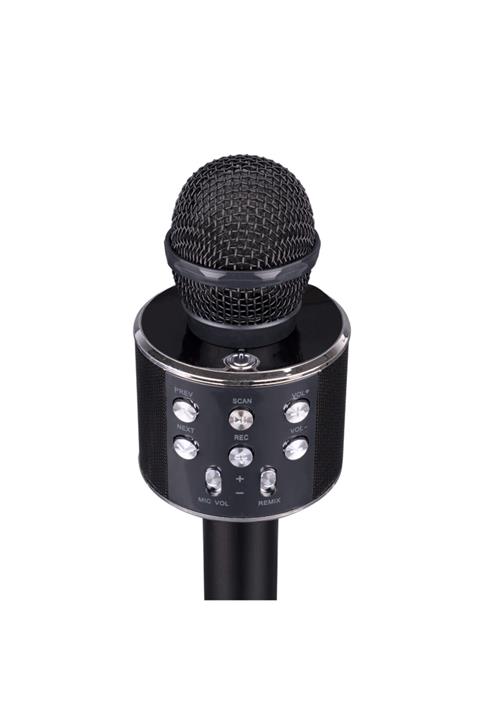Asonic Karaoke Mikrofon Bluetooth-usb-aux-tf Card Destekli As-m09 Siyah