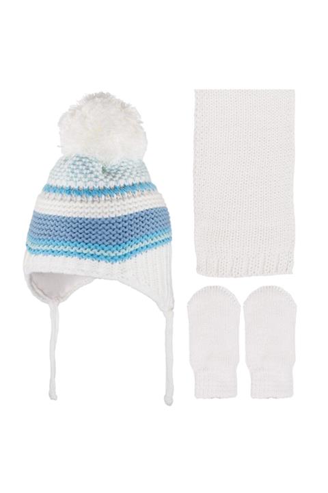 Kitti Unisex Krem Üçlü Takım