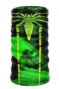 eTaktik Unisex Yeşil Siyah Debuff Collar Kawasaki Versys Buff Boyunluk Bandana