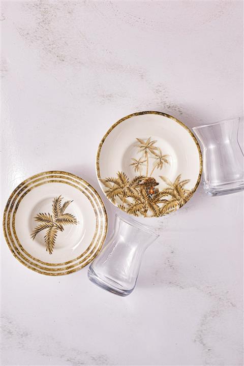 Emsan Plant 4 Kişilik Çay Seti