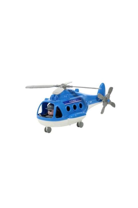 TORUTOYS Fileli Plastik Sürtmeli Polis Helikopter