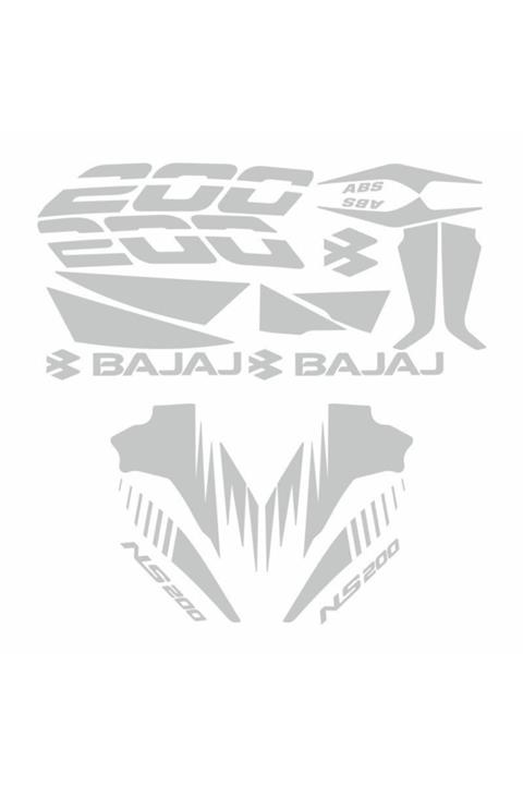 monero Bajaj Pulsar Sticker Set Gri (reflektörlü)