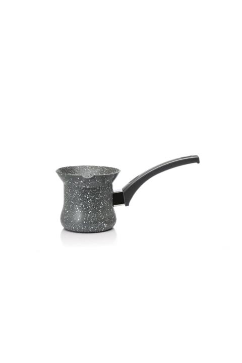 YAPRAKOUTLET Gri Renk Orta Boy Granit Cezve