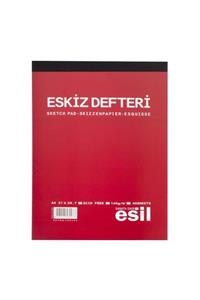 Esil Eskiz Sketch Çizim Defteri Ciltli A3 (297x420 mm) 140 gr 40 Yaprak