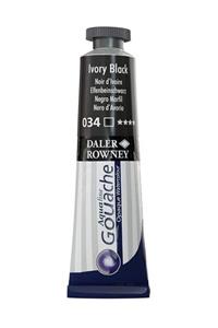 Daler Rowney Aquafine Opak Guaj Boya 15ml 034 Ivory Black