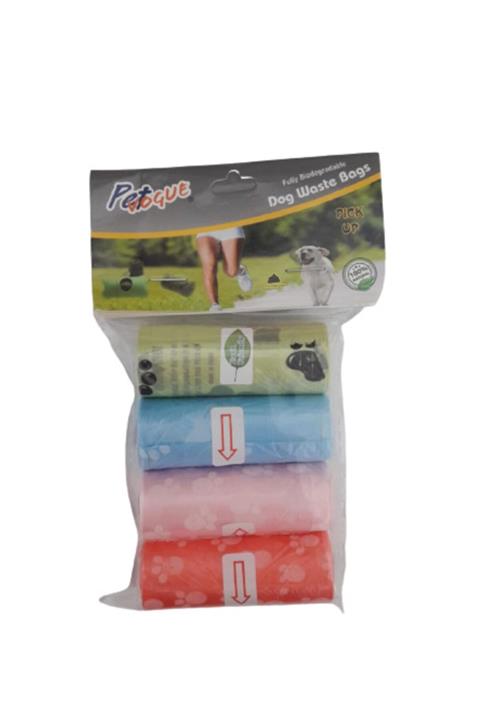 PETVOQUE Köpekler Için Dışkı / Kaka Toplama Poşeti 4'lü