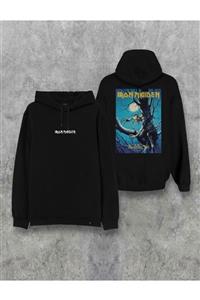 Darkia Iron Maiden Fear Of The Dark Baskılı Kapşonlu Tasarım Hoodie