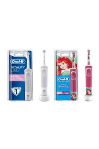 OralB Şarj Edilebilir Diş Fırçası(sensi Ultra Thin+princess)anne Kız Paket