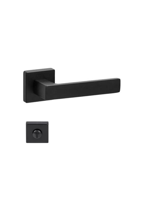 System Fosıl Sıyah Wc Kapı Kolu