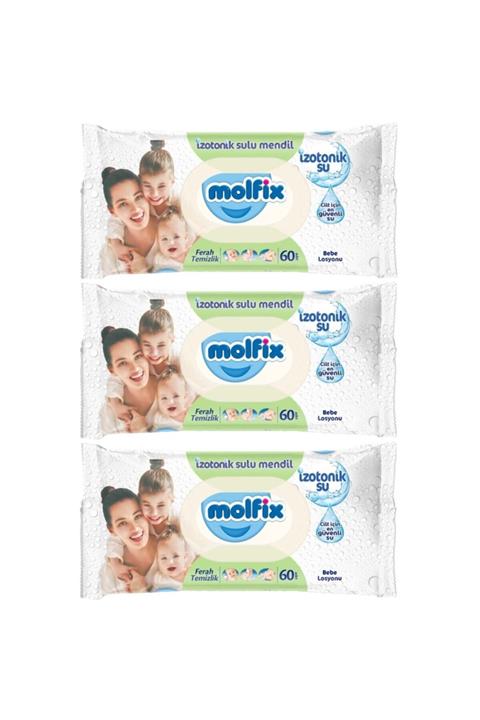 Molfix Izotonik Ferah Mendil 60'lı  3'lü