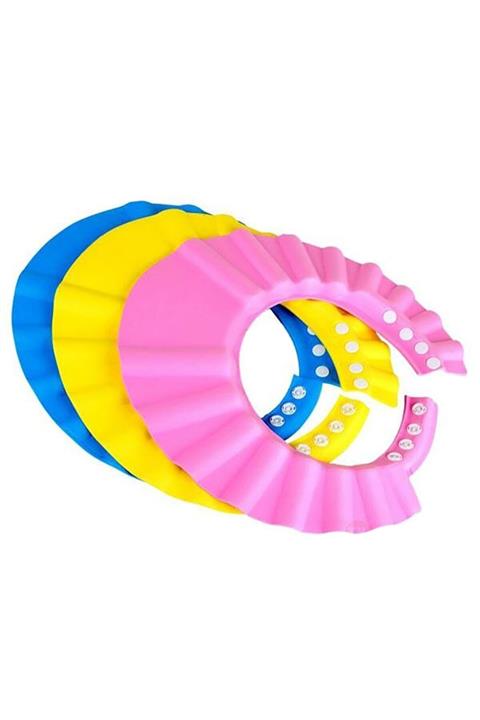 Buffer Ayarlanabilir Bebek Banyo Şapkası 3 Adet