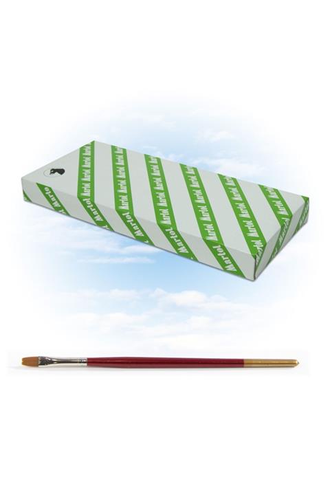 Maries Mrfır0107 No:986-4 Martol Düz Kesik Fırça 12'li