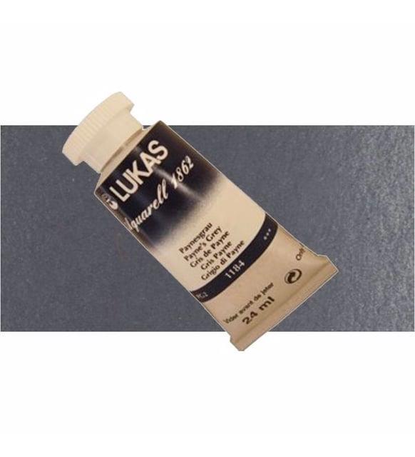 Lukas Aquarell 1862 Artist 24ml Sulu Boya 1184 Paynes Gri Seri 2
