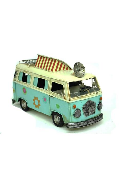 ÇEBSHOP Dekoratif Metal Minibüs Vintage Biblo Hediyelik