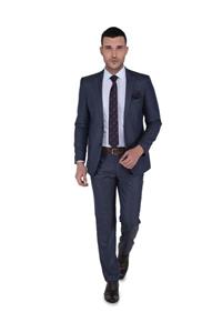 Buenza Erkek Bnz Moreno Slim Fit Mono Tk Yrt Takım Elbise Kahverengi-3B6M0444D102