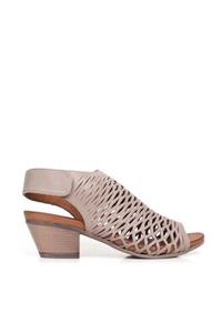 BUENO Shoes Desenli Hakiki Deri Kadın Topuklu Sandalet 9l1406
