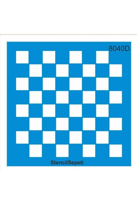 STENCİL SEPETİ Şablon Dama Deseni 8040d 30×30 Cm