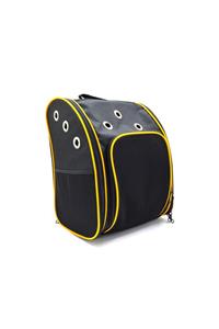 Maxisol Flybag Kedi Köpek Sırt Taşıma Çantası Fileli (28*32*40 Cm) Sarı