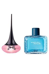 Oriflame Love Potion Secrets Edp 50 ml Kadın + Venture Power Edt 100 ml Erkek Parfüm Seti 8687334092765493