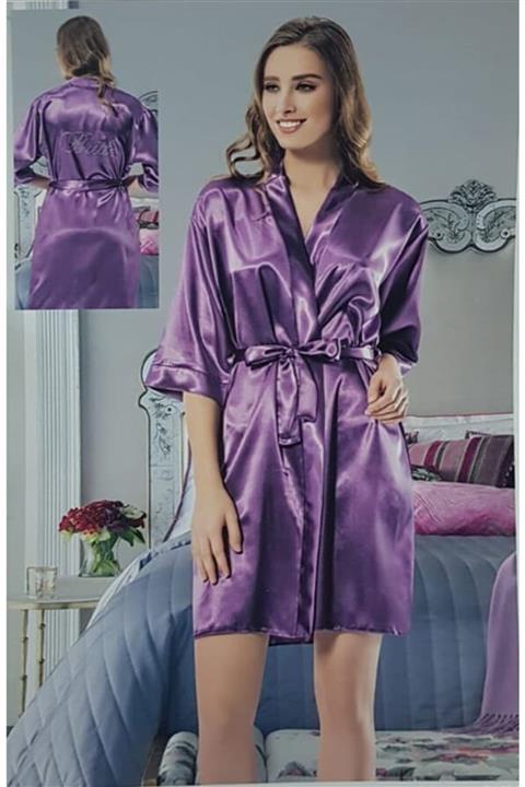 Emay Nilay Saten Taşlı Bride Sabahlık 656