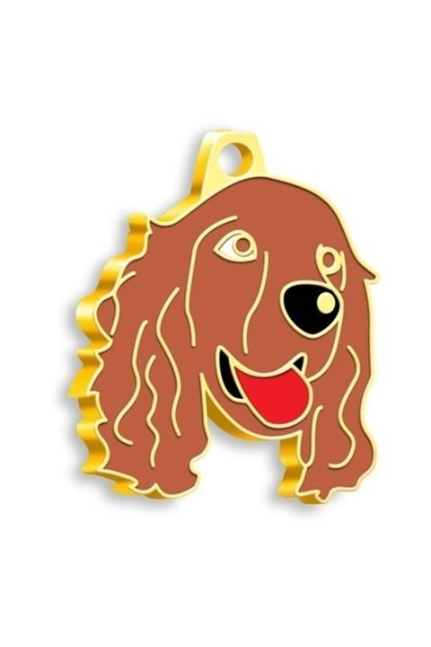 evimdeyokyok Altın Kaplama Cocker Köpek Künyesi