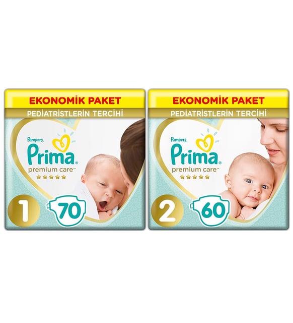 Prima Bebek Bezi Premium Care Yenidoğan 1 Beden 2 Beden 130 Adet
