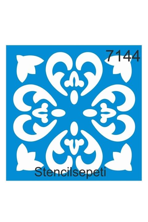 STENCİL SEPETİ Şablon Fayans Deseni 7144 30×30 Cm