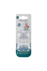 Mamajoo %0 Bpa Silikon Biberon Emziği Ikili M No.2 6 Ay+