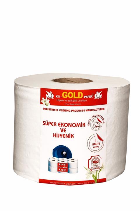 KGGOLDPAPER Mini Cimri Tuvalet Kağıdı 12 Rulo (3.5kg) 1 Koli