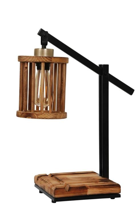 Hiper King Ahşap Kafesli Masa Lambası 8473-1