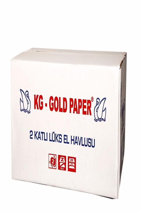 Gold Paper Z Katlama El Havlusu Goldpaper Delux 12x200 5,00 Kg Koli