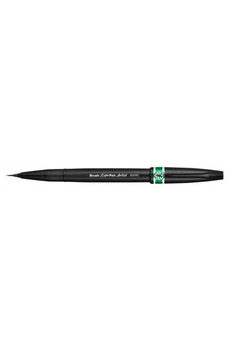 Pentel Artist Fırça Uçlu Ekstra Ince Marker Green