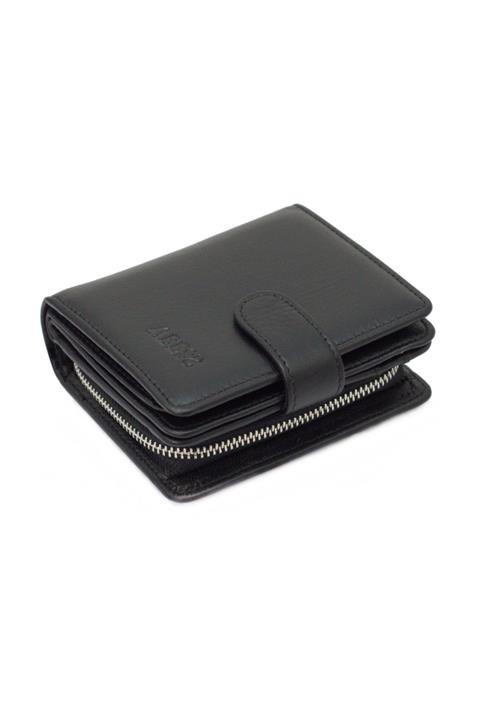 ABESS Lüks Gerçek Deri Kadın Cüzdanı Küçük Model